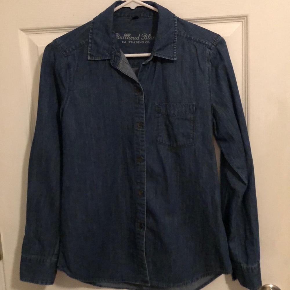 Denim Button Down Long Sleeve